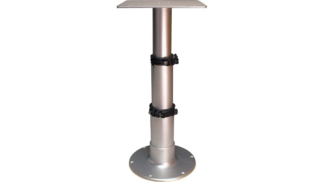 1660230 – SPRINGFIELD Boat Table Pedestal, Three Stage Adjustable Height Pedestal 12-3/4 Inch To 28 Inch Adjustable H...
